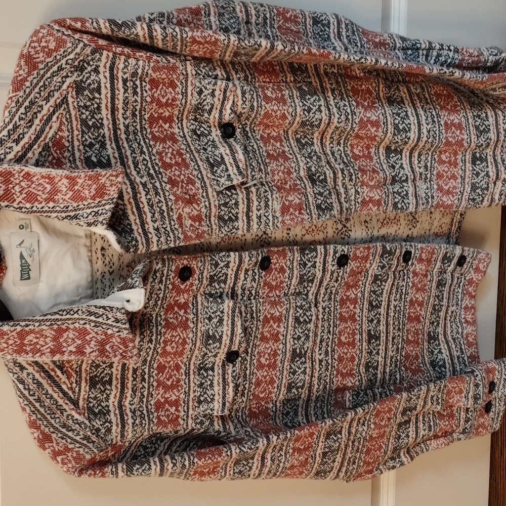 Wellen Huckberry Jacquard Overshirt Shirt Jacket - Picture 2 of 8